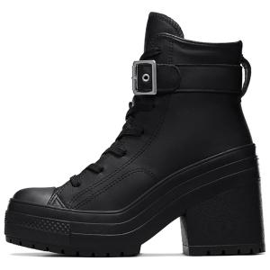 Туфли Chuck 70 De Luxe Heel Leather High с пряжкой - тройной черный цвет Converse