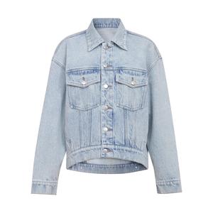 Повседневная джинсовая куртка Deep Breath для женщин, синий