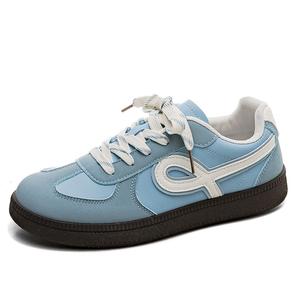 HUANQIU Износостойкие, легкие и дышащие низкие кроссовки для скейтбординга, женские, синего цвета