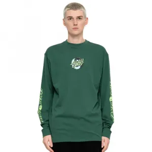Футболка с длинным рукавом Santa Cruz Shark trip, зеленый