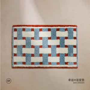 Saipos Ковер 45х70 см для ванной комнаты, в винтажном стиле, утолщенный, впитывающий, нескользящий, модель New