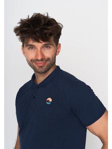 Рубашка-поло GreenBomb, темно-синий