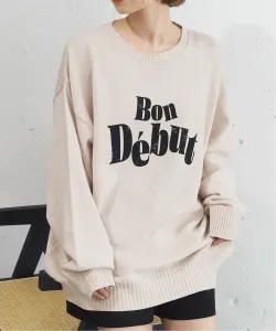 вязаный пуловер с логотипом Tiptop/Stonewash