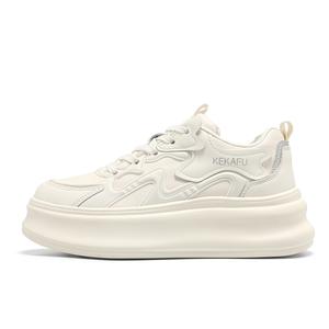 Скользоустойчивые износостойкие низкие скейтерские туфли для женщин KEKAFU, экрю