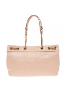 Сумка-тоут Marc Jacobs The Sac с тисненым логотипом и цепочным ремешком, розовый