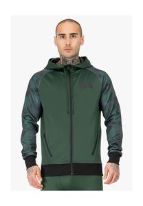 Мужской функциональный топ с капюшоном, стандартного кроя TRAINING HOODIE TAPOUT, зелено-черный