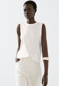 Топ SLEEVELESS Massimo Dutti, белый