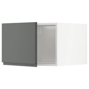 Верхний шкаф для холодильника/морозильника METOD IKEA, 60x60x40 см, цвет white/voxtorp dark grey