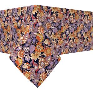 Прямоугольная скатерть, 100% хлопок, 52х120 дюймов, цветочный 26