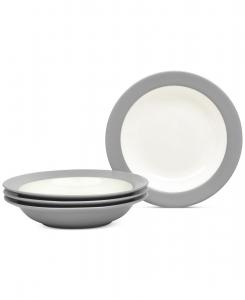 Набор из 4 тарелок для пасты и супа Colorwave объемом 20 унций (593 мл) Noritake, цвет slate