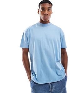 Футболка Brave Soul Acid wash свободного кроя синего цвета