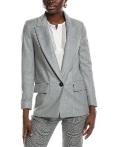 Пиджак из шерстяной смеси Peserico, серый