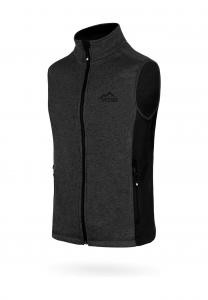 Мужской вязаный флисовый жилет Шаматтава Normani, антарцитовый