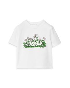 Футболка с логотипом Cedar Daisy - для малышей и детей младшего возраста Burberry, белый