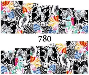 Водные наклейки для ногтей - №780, Raisin