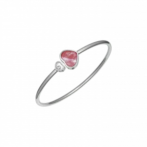 Браслет Chopard Happy Hearts - Браслет, белое золото, бриллиант, розовый перламутр