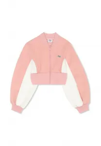 Толстовка lecore с высокой посадкой на молнии Fila, Mellow Rose-Egret