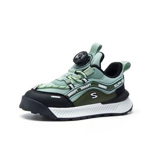 Детская повседневная обувь для детей, кроссовки, кроссовки Snoopy, зеленый/черный