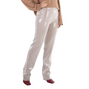 Леггинсы Burberry с вырезами и застежкой-крючком, бежевый