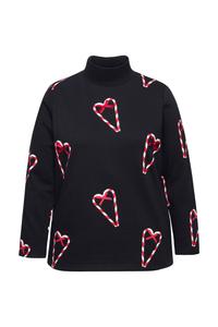 Тонкий вязаный свитер Ulla Popken Sweater, черный