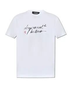 Футболка с логотипом Dsquared2, белый