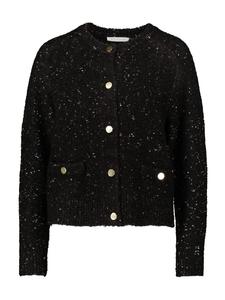Вязаный кардиган с люрексом черного цвета BETTY & CO