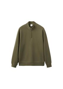 MANGO MAN Свитшот 'Winne' в темно-зеленом цвете