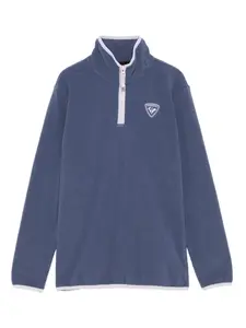 Свитшот на молнии до половины с отделкой под соломенный ворс Rossignol, синий