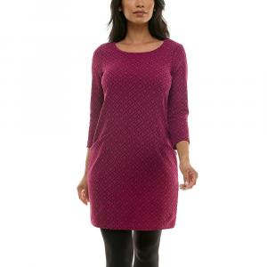 Женское фактурное платье с карманами из крепа Nina Leonard, цвет Sangria Black