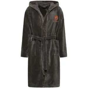 Халат с капюшоном для мужчин из мягкого хлопка 1 шт., MADE IN GREEN по стандарту OEKO-TEX Carlo Colucci, антрацит