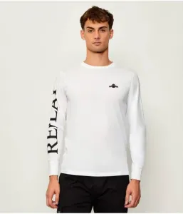 Лонгслив regular fit Replay, белый
