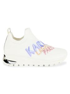 Низкие кеды с вышивкой Mirren Karl Lagerfeld Paris, цвет Bright White