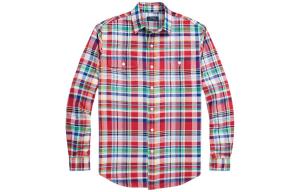 Клетчатая хлопковая рубашка Polo Ralph Lauren, мультиколор