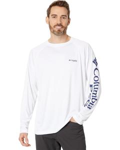 Рубашка Columbia Terminal Tackle L/S, цвет White/Nightshade Logo