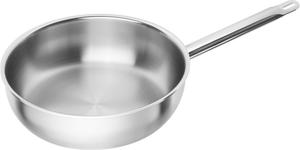 Сковорода Zwilling Pro High с ручкой, 28 см, подходит для индукционных плит, нержавеющая сталь 18/10, серебристый цвет