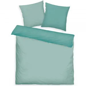 Постельное белье TOM TAILOR HOME «TWO-TONE SOLID COLORS в размере. 135х200см, 155х220см или 200х220см", новая спальня, двойной шов на подушке, цвет Fresh Sage