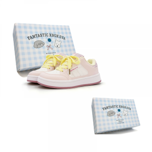 Модные винтажные уличные кроссовки Low top Skateboard для женщин FANTASTIC XBOX, желтый розовый