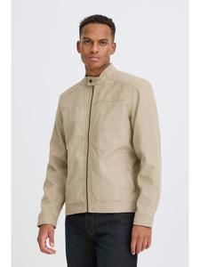 BLEND Кожаная куртка BHFossy коричневого цвета