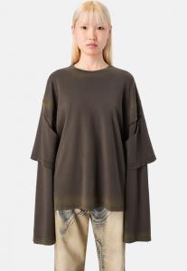 Топ CAMPERLAB Long sleeved top, Washed Black/Black