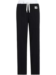 Спортивные брюки с вышитым логотипом Dolce & Gabbana, черный