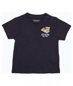 Футболка детская Guess хлопковая с принтом, синий