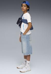 Футболка Puma OLYMPIQUE DE MARSEILLE POCKET , White-Bleu Azur/White