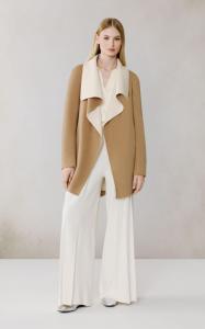 Женское двустороннее шерстяное пальто-халат Bridgette-U Soia & Kyo, Teak-powder