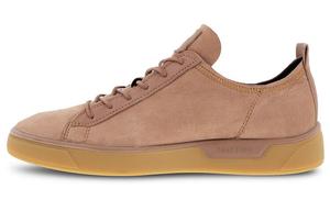 Стильные мужские кеды для скейтбординга с низким верхом светло-розового цвета Ecco