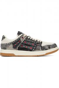 Низкие кроссовки Stud skel top Amiri, черный