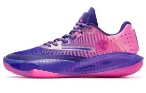 Баскетбольные кроссовки Sharp RISE мужские с низким верхом фиолетовые/розовые Qiaodan