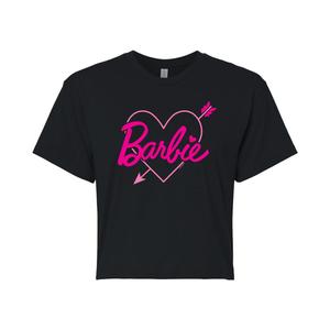 Укороченная футболка с графическим рисунком Barbie Heart для детей Juniors Licensed Character