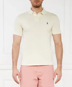 Футболка поло Slim fit Polo Ralph Lauren, бежевый