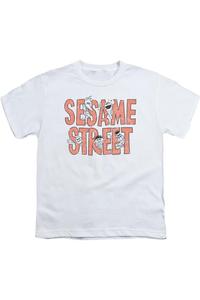 Футболка с коротким рукавом для детей "Улица Сезам: Буквы" Gildan, белый