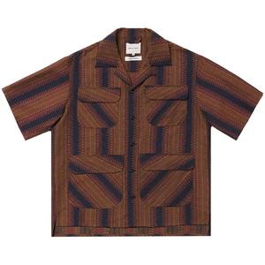 Рубашка Nicholas Daley Aloha Shirt 'Sonic Jacquard', коричневый